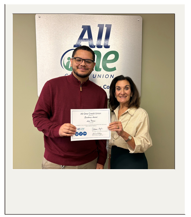 Luis Torres Receiving Excellence Award