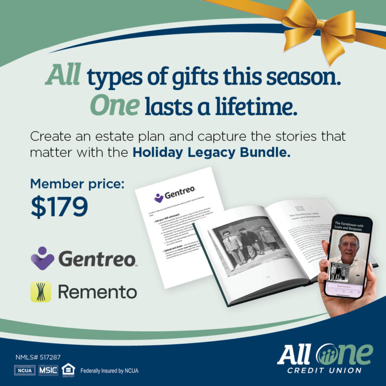 All types of gifts this season. One lasts a lifetime. Create an estate plan and capture the stories that matter with the Holiday Legacy Bundle. Member price: $179